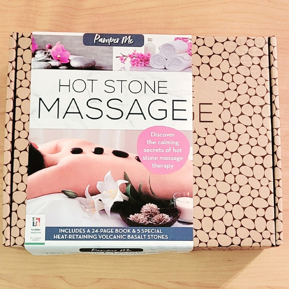 🆕️Pamper Me Hot Stone Massage Kit Volcanic Basalt Stones & Massage How to Guide